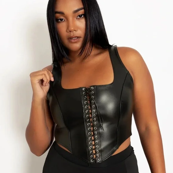 Blackmilk Tops Blackmilk Route 666 Lace Up Corset Top Poshmark